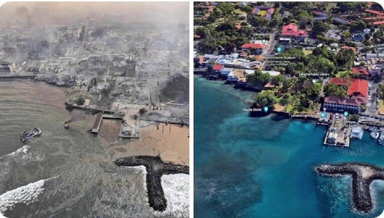 Maui before and after picture