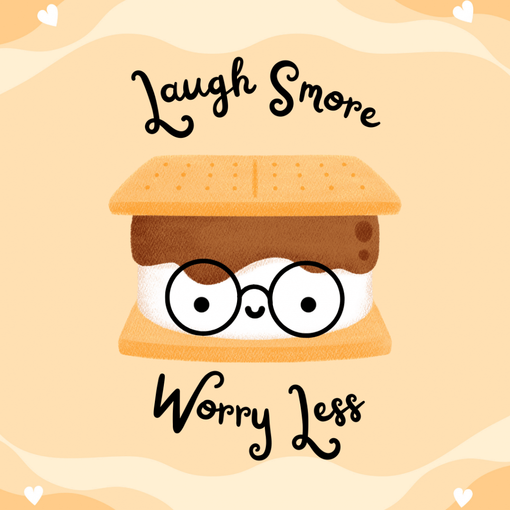 Knock Knock Joke Day 1 cute smore with face