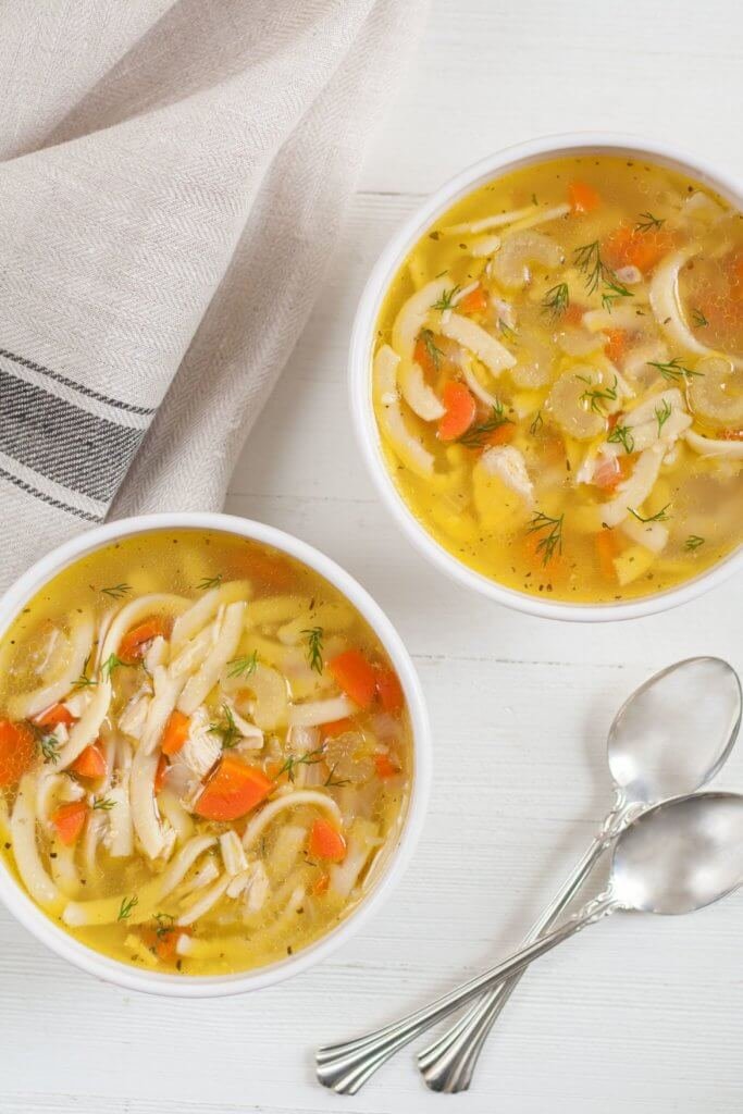 bit and bauble easy healthy whole chicken noodle soup recipe2 1170x1755 1